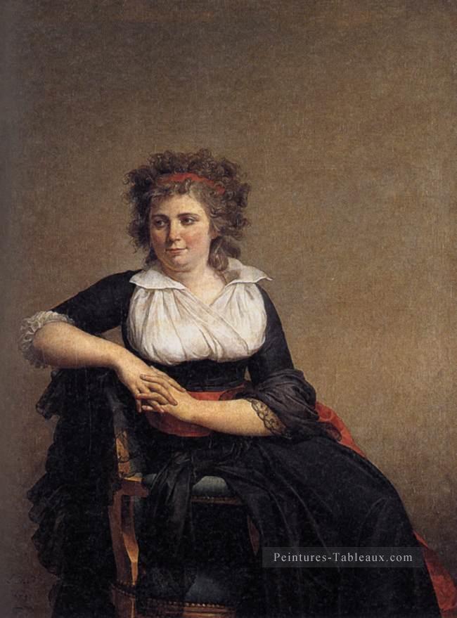 Portrait de la marquise d’Orvilliers néoclassicisme Jacques Louis David Peintures à l'huile